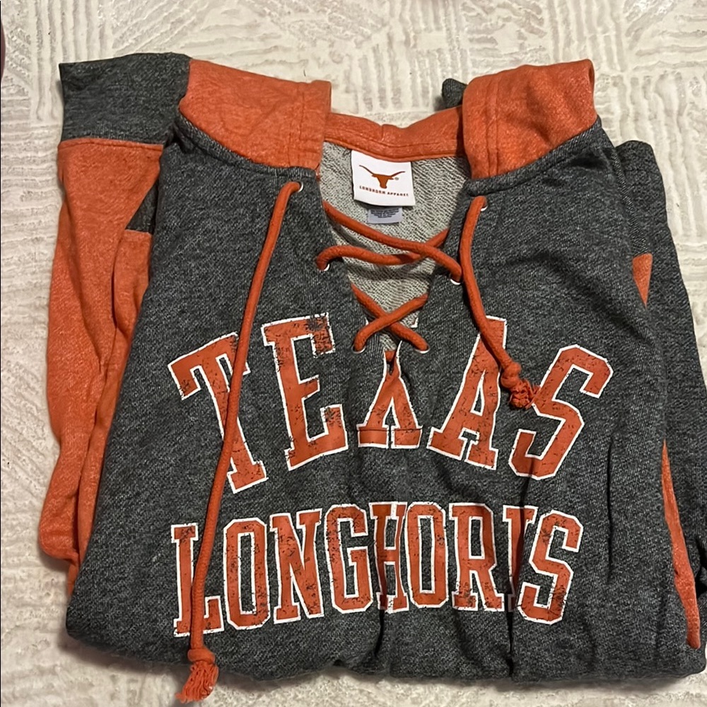 Texas Longhorns Lace-Up Hoodie